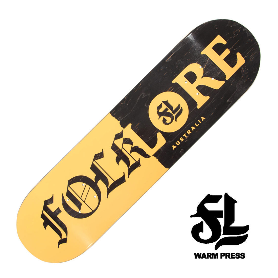 Folklore WP Tear Split Deck - Orange Skateboard Decks Modern Street