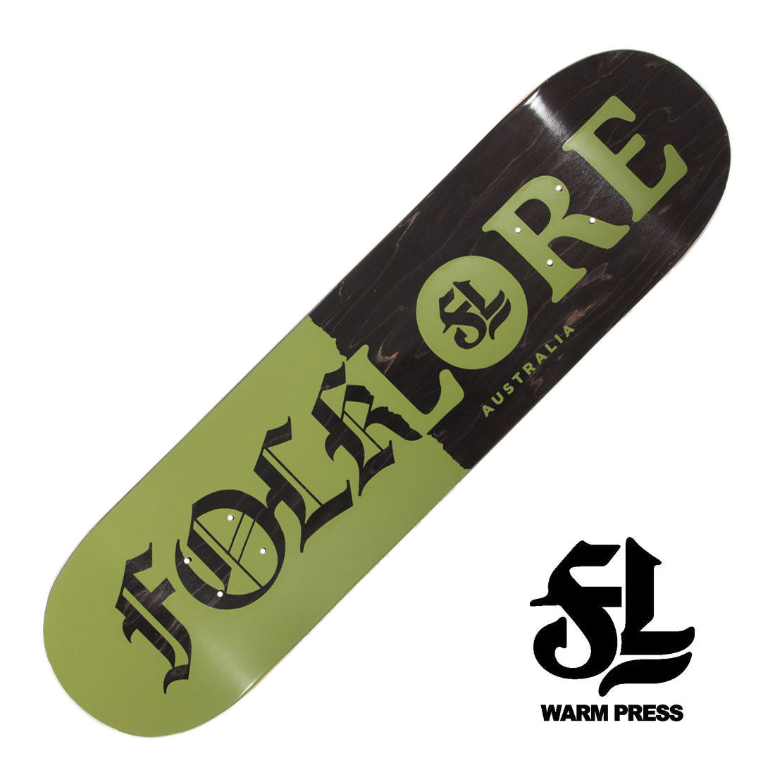 Folklore WP Tear Split Deck - Green Skateboard Decks Modern Street