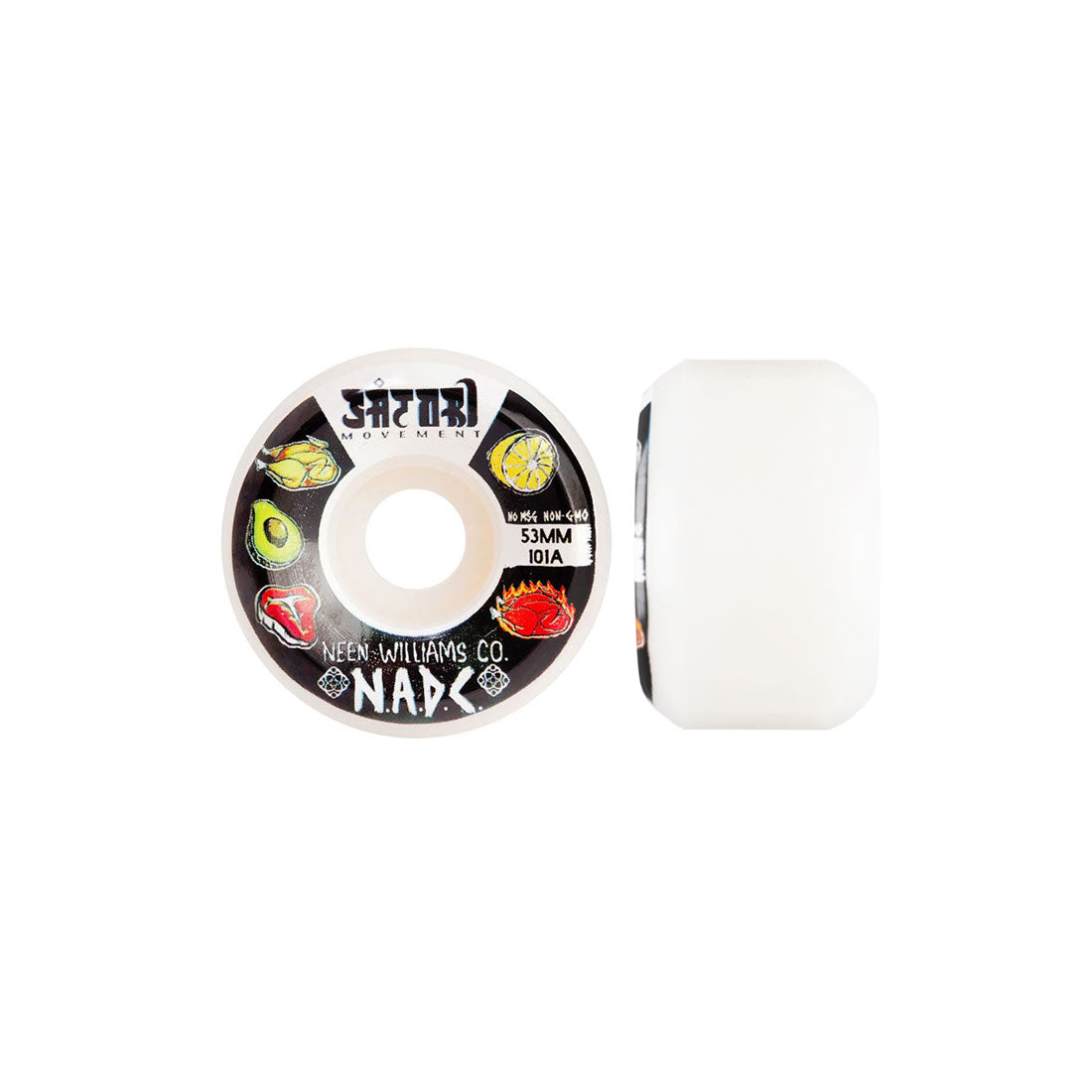 Satori Neen NADC 53mm 101a Conical 4pk Skateboard Wheels