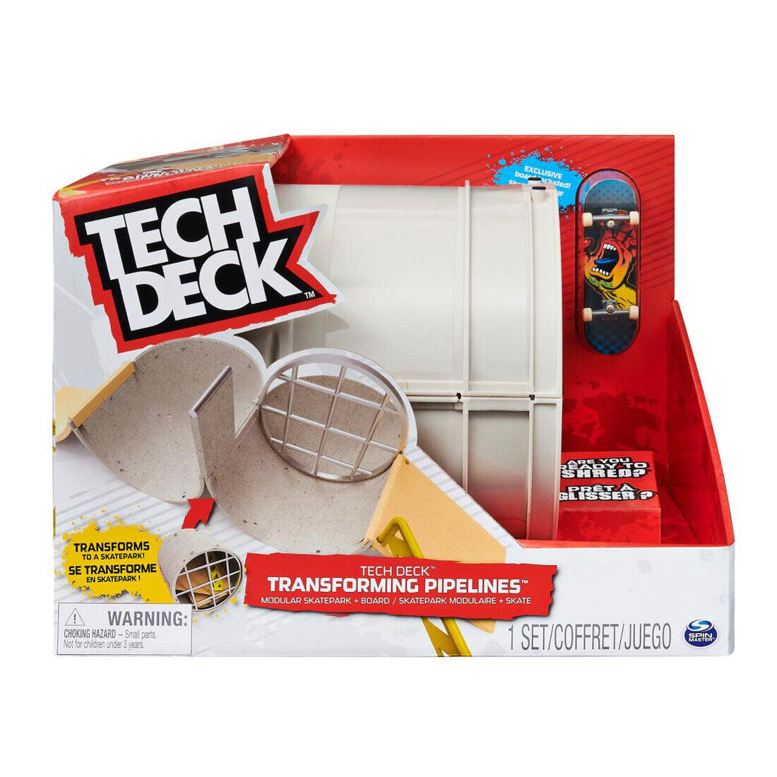 Tech Deck Transforming Pipelines Set Skateboard Accessories