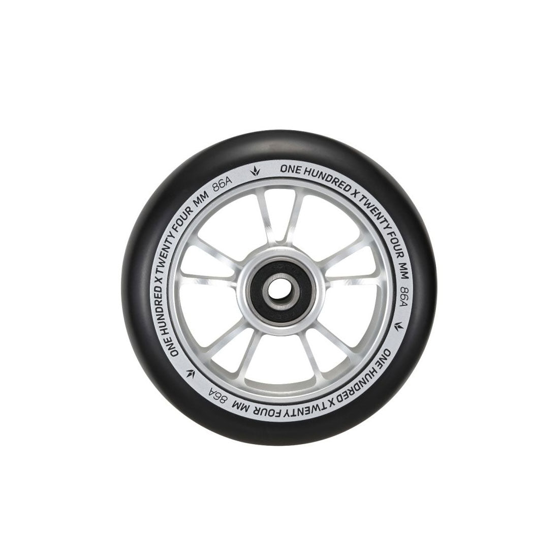 Envy 100mm Wheel - Black/Silver Scooter Wheels