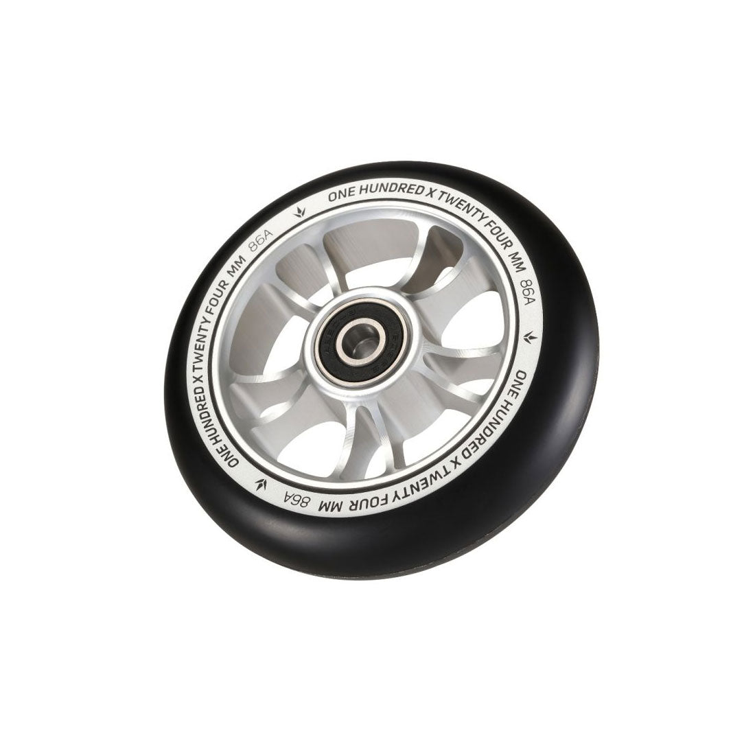 Envy 100mm Wheel - Black/Silver Scooter Wheels