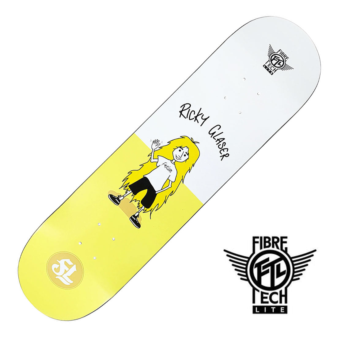 Folklore FTL Ricky Split Deck - Yellow Skateboard Decks Modern Street