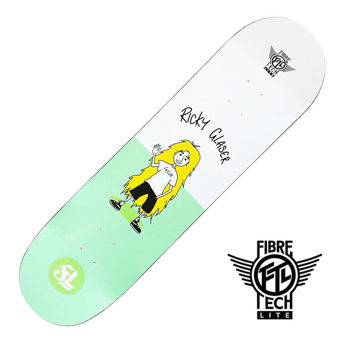 Folklore FTL Ricky Split Deck - Green Skateboard Decks Modern Street