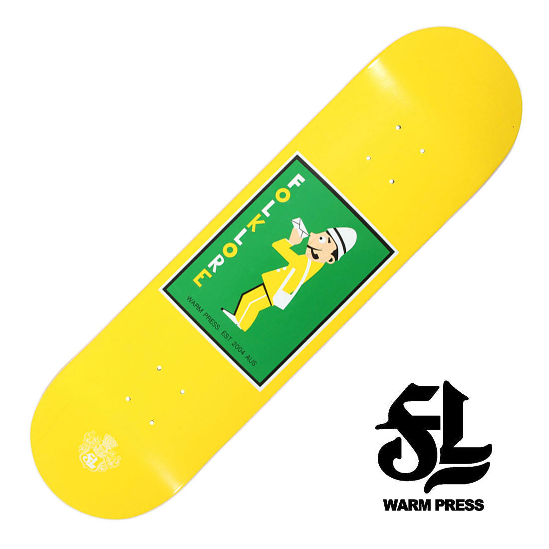 Folklore WP Mail Man Deck - Yellow Skateboard Decks Modern Street