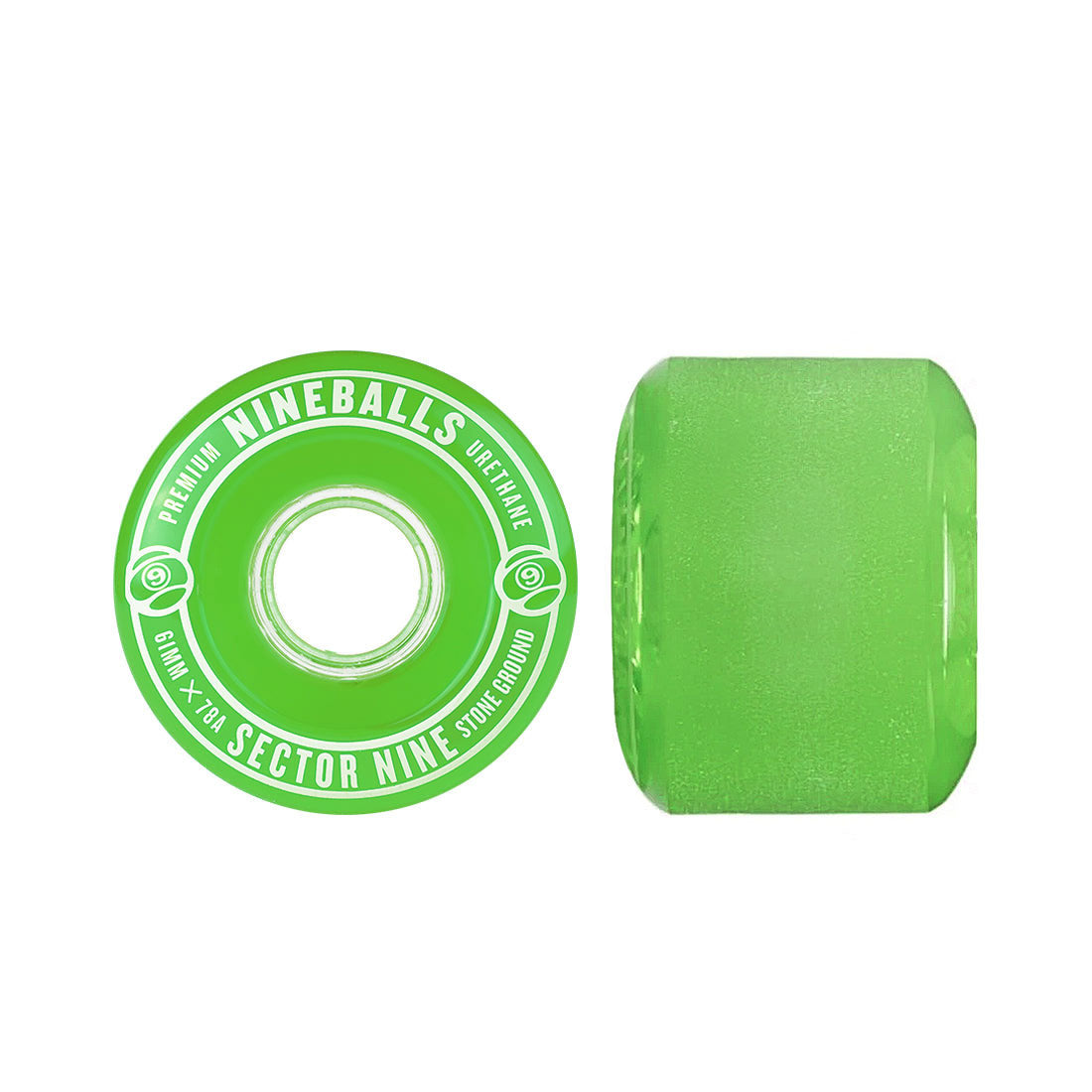 Sector 9 Nineballs 61mm 78a 4pk - Green Skateboard Wheels