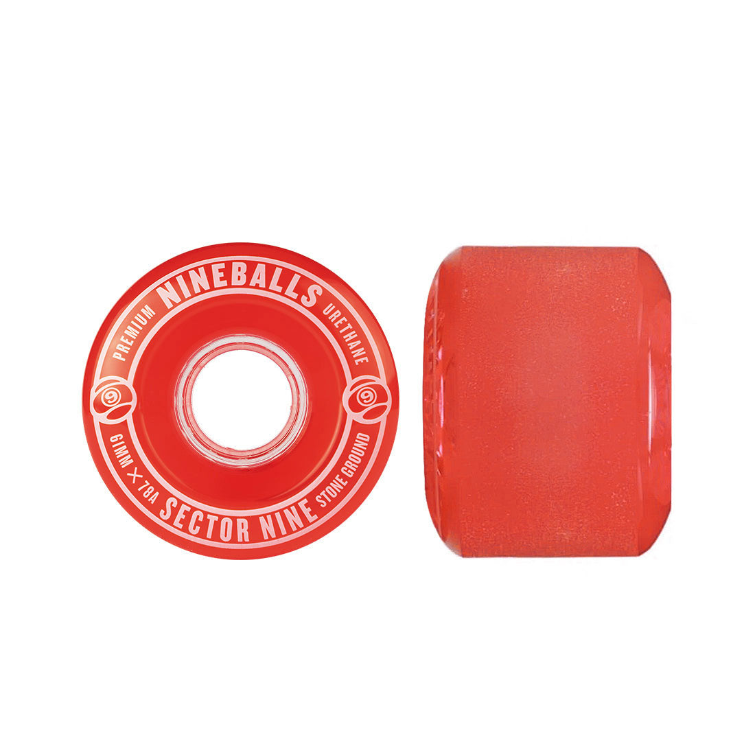 Sector 9 Nineballs 61mm 78a 4pk - Red Skateboard Wheels
