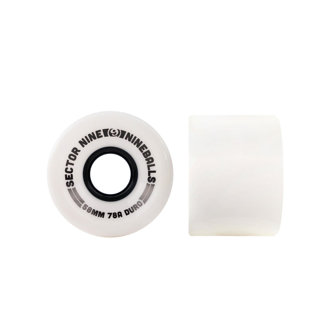 Sector 9 Nineballs 58mm 78a 4pk - White Skateboard Wheels