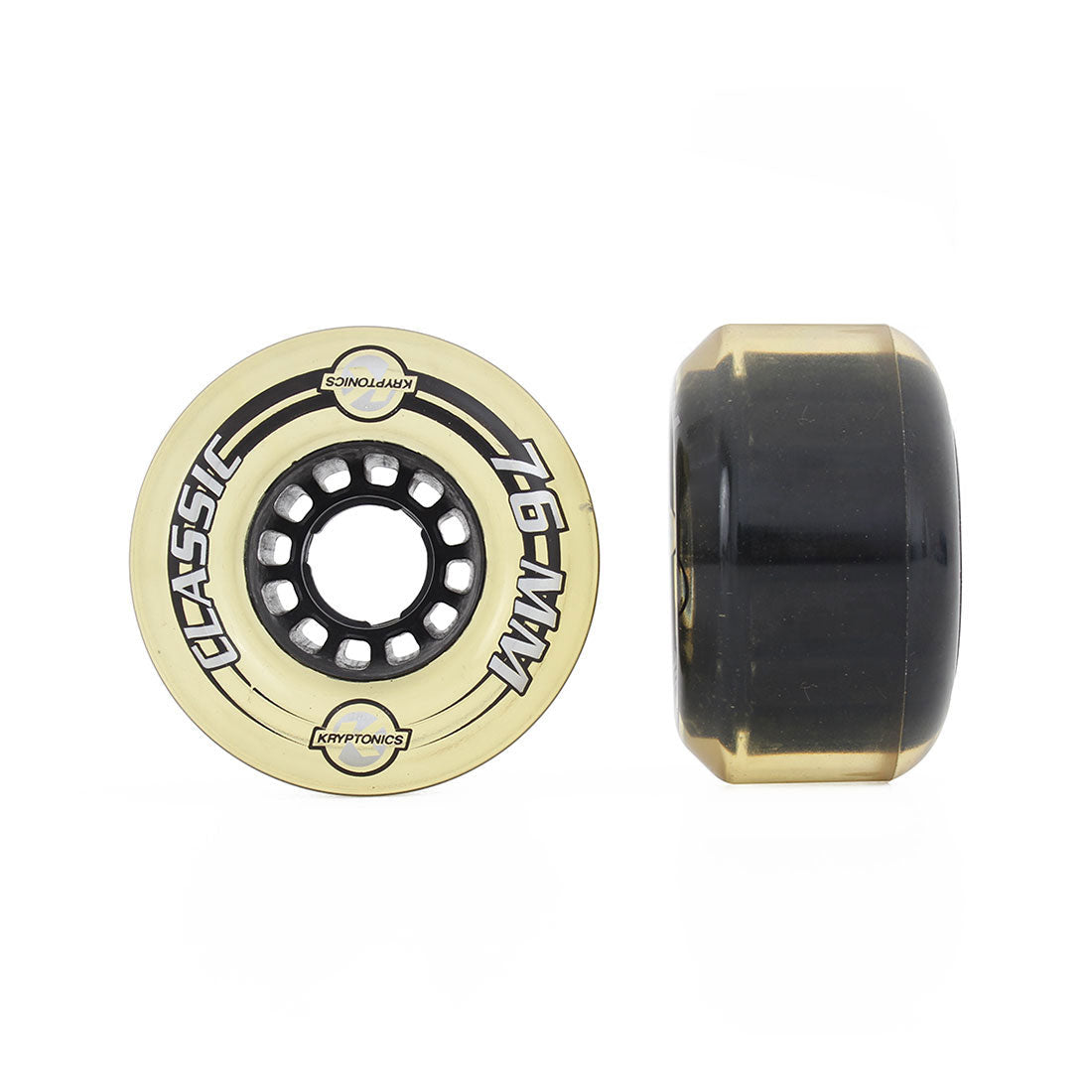 Kryptonics Classic 76mm 80a 4pk - Clear Skateboard Wheels