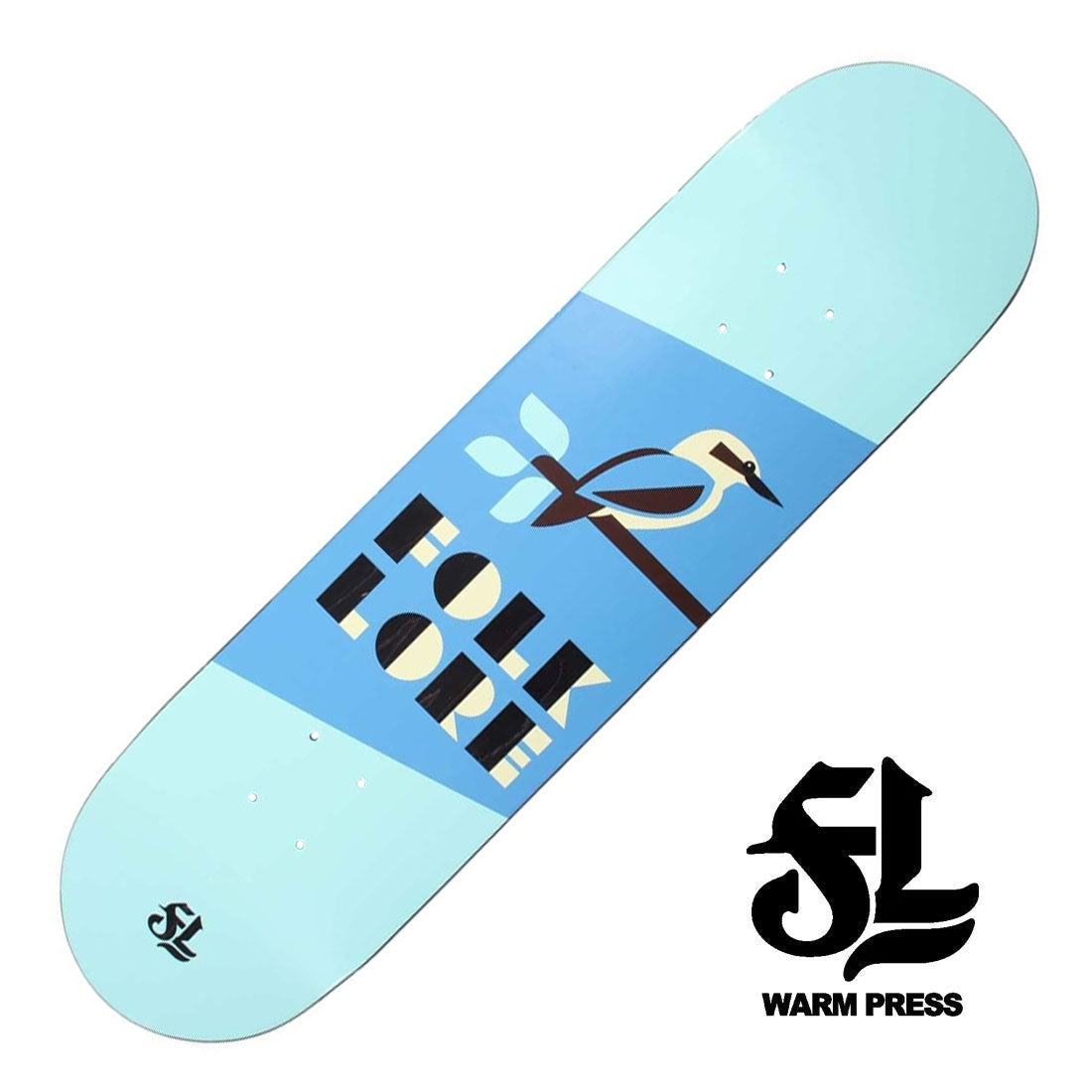 Folklore WP Kookaburra Deck - Sky Blue Skateboard Decks Modern Street