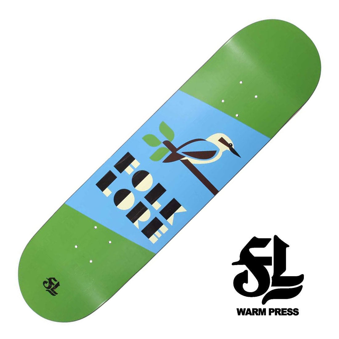Folklore WP Kookaburra Deck - Green Skateboard Decks Modern Street