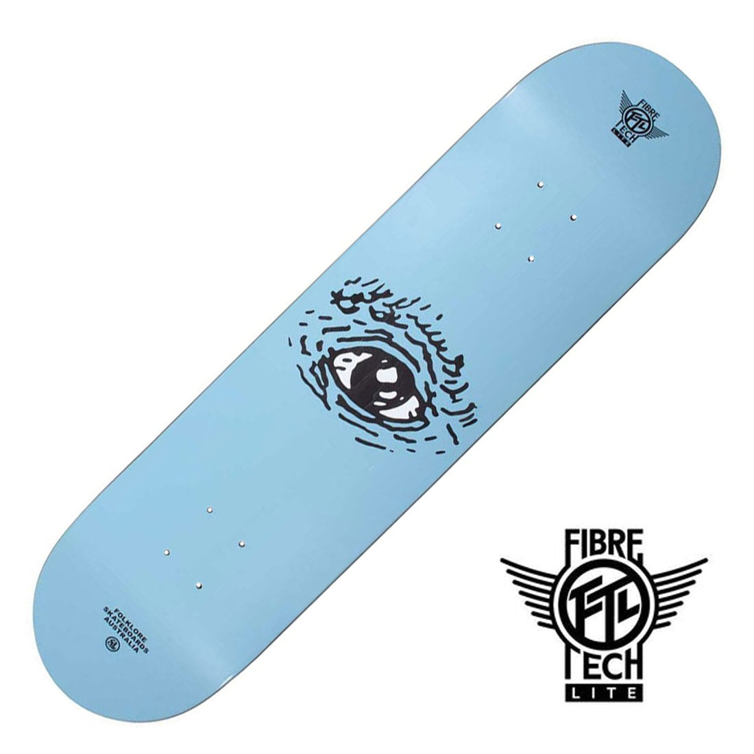 Folklore FTL Eye Deck - Blue Skateboard Decks Modern Street