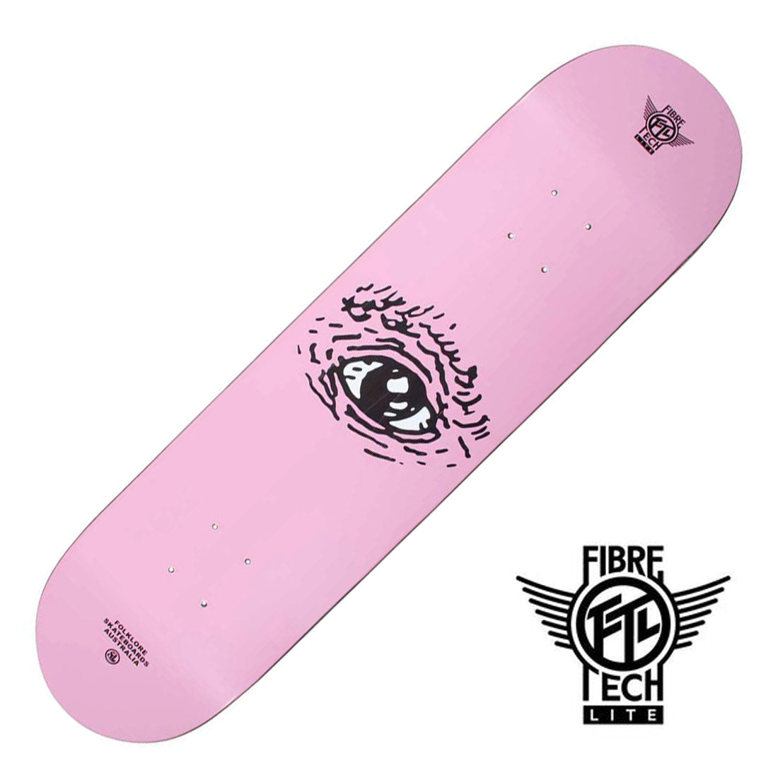Folklore FTL Eye Deck - Pink Skateboard Decks Modern Street