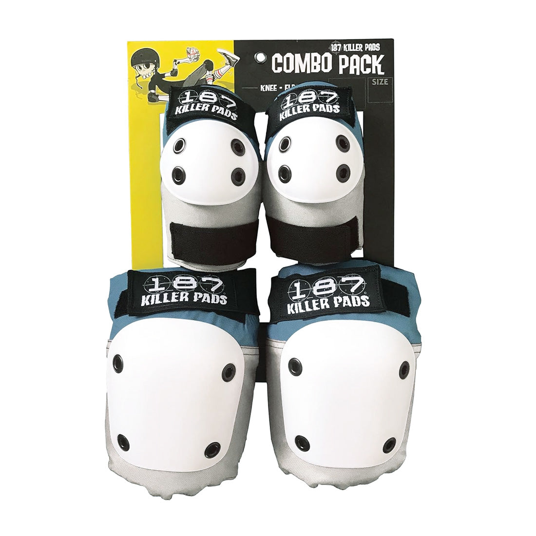 187 Knee/Elbow Combo Pack - Stone/Khaki - Skater HQ