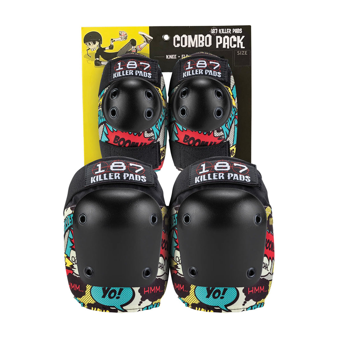 187 protective gear 187 Killer Pads Combo Pack Pad Set Elbow Pads / Knee Pads XS / Comic