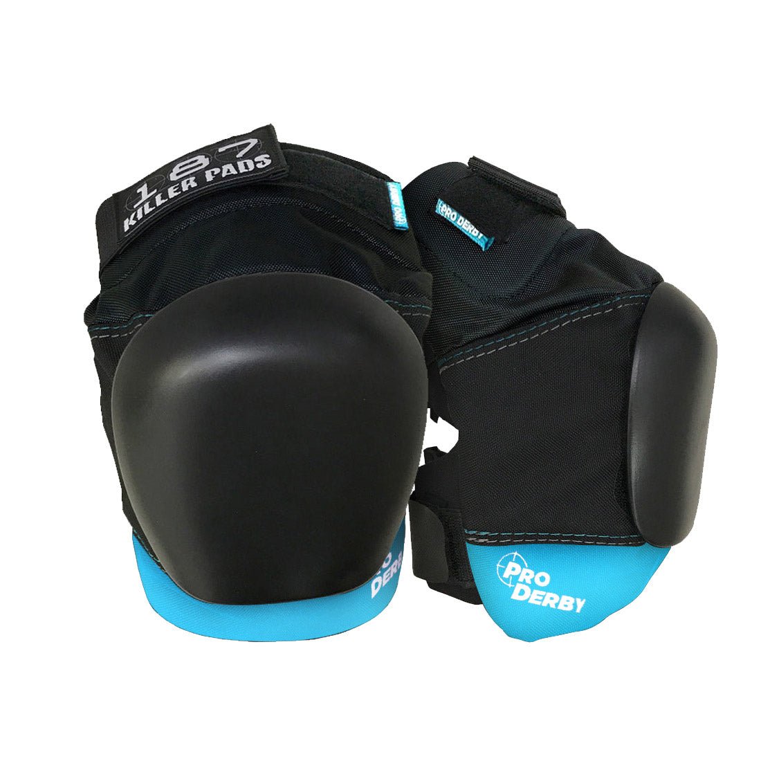 187 Pro Derby Knee - Black/Blue Protective Gear