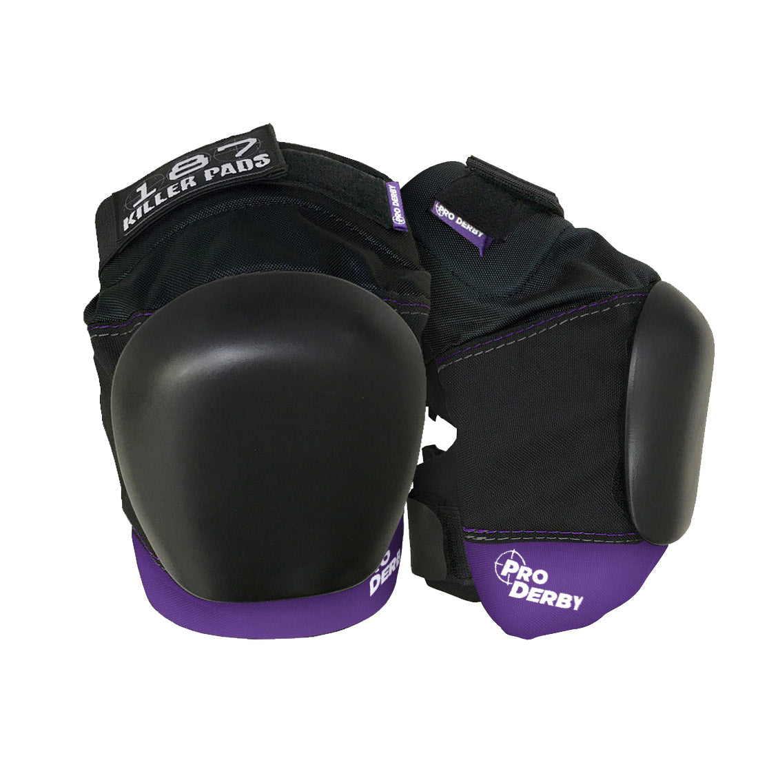 187 Pro Derby Knee - Black/Purple Protective Gear