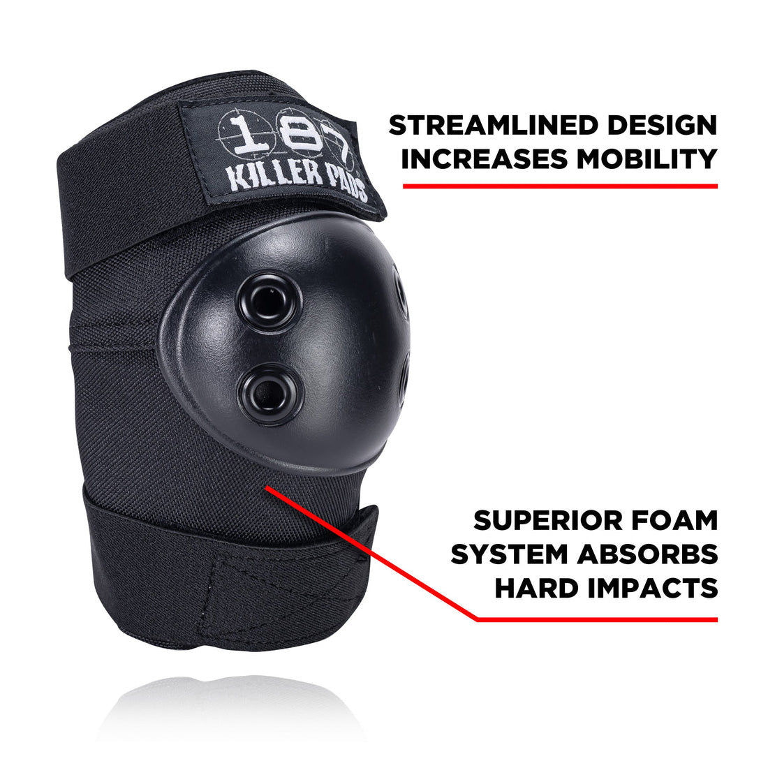 187 Knee/Elbow Combo Pack - Black Protective Gear
