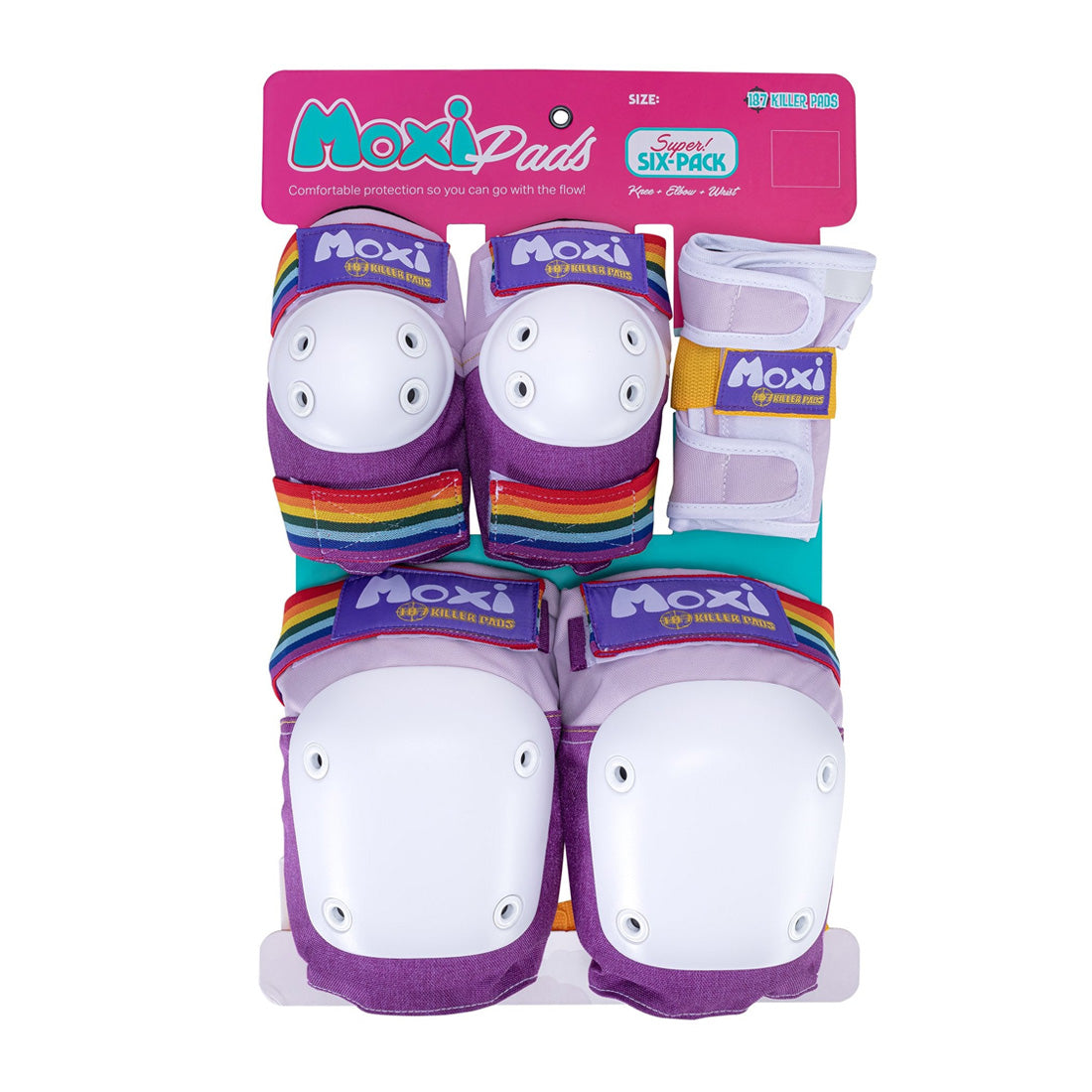 187 Six-Pack Youth - Moxi Lavender Protective Gear