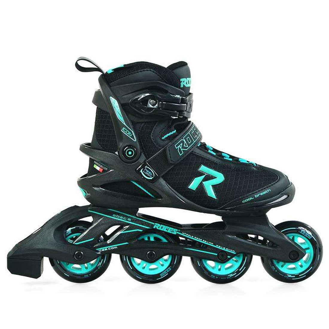 Roces ICON W Black/Aqua Inline Rec Skates