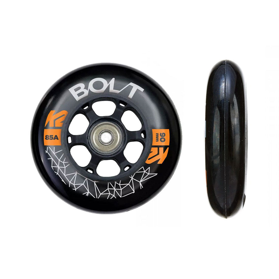 K2 Bolt Speed 90mm 85a 8pk w/ ILQ9 Bearings Inline Rec Wheels