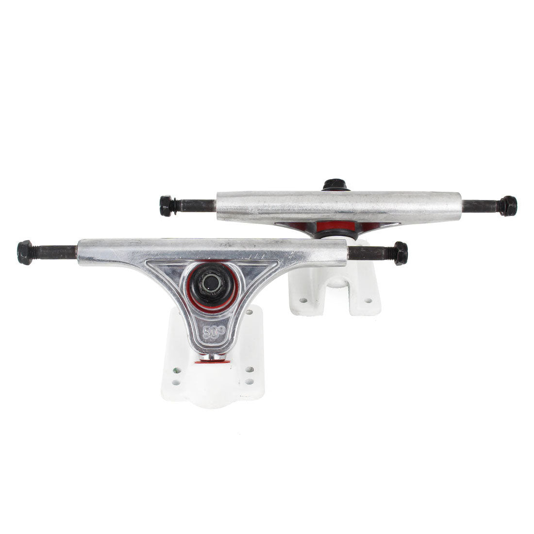 Slant Reverse Kingpin 150mm Trucks - White/Polished Skateboard Trucks