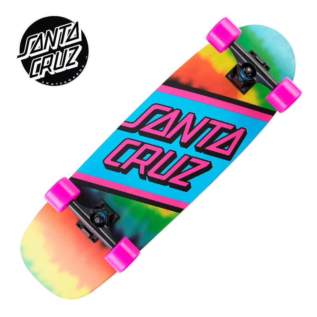 Santa Cruz Rainbow Tie Dye 29 Street Cruzer Complete Skateboard Compl Cruisers
