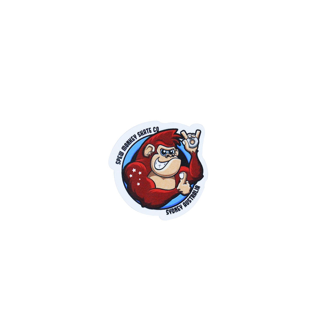 Spew Monkey Skate Co Sticker - Mini Stickers