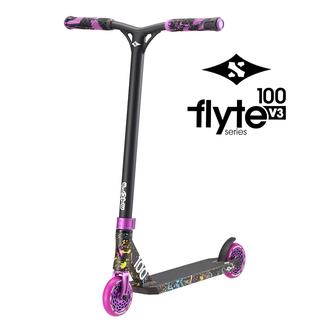 Sacrifice Flyte 100 V3 - Paint Splat Scooter Completes Trick