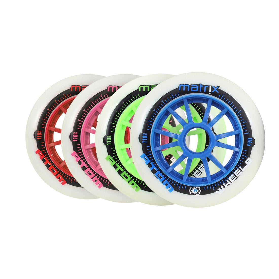 Atom Matrix 110mm 86a Single Inline Rec Wheels