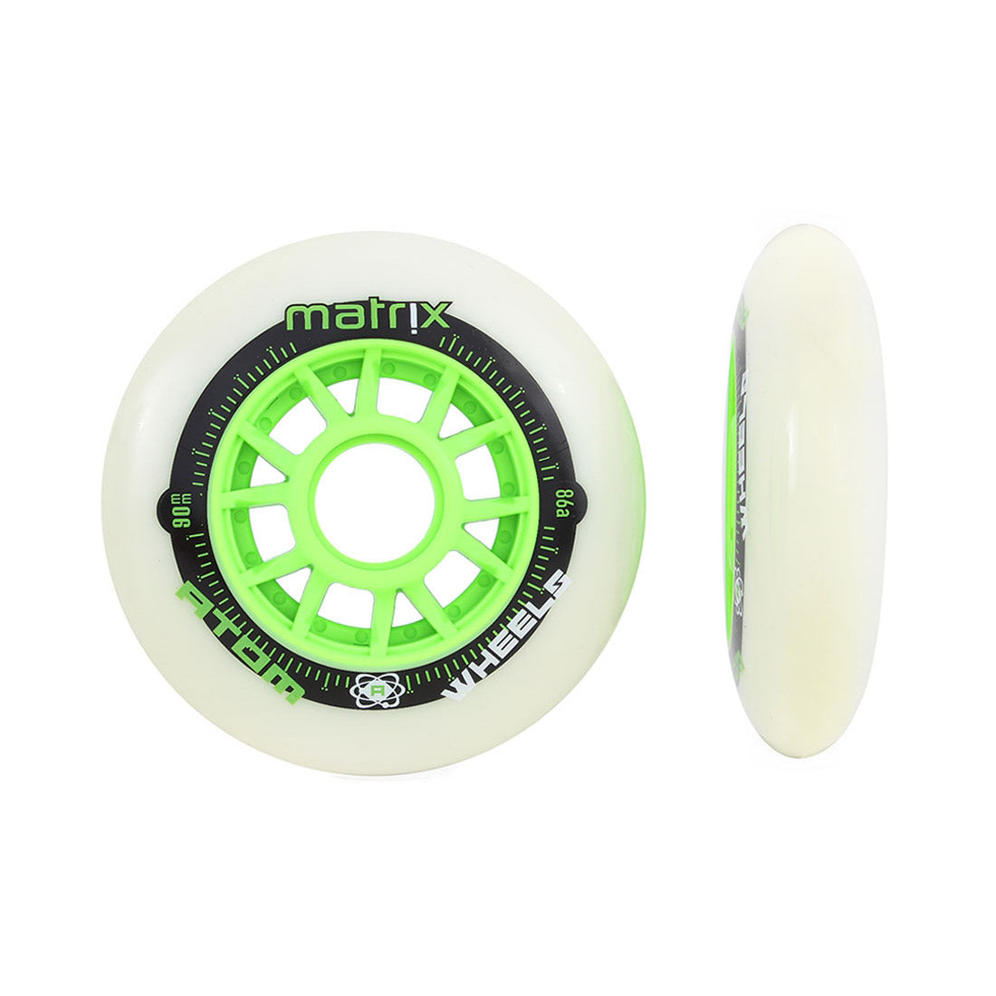 Atom Matrix 90mm 86a Single Green Inline Rec Wheels