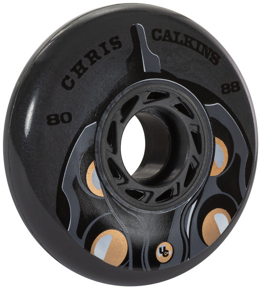 UC CGris Calkins TV line 80mm/88a 4pk - Black Inline Rec Wheels