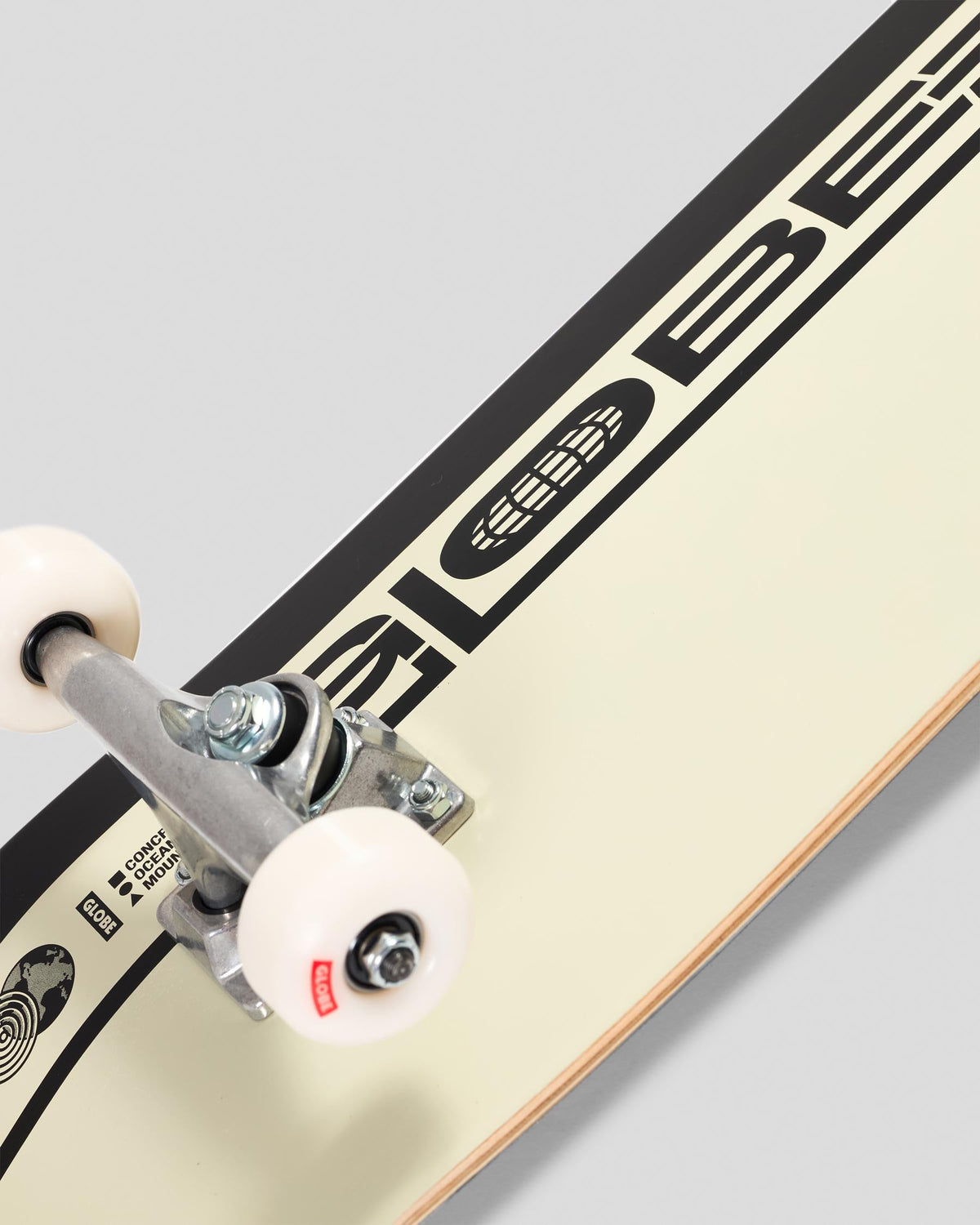 Globe G0 Strype Hard 8.0" Complete - Black/Off-White Skateboards