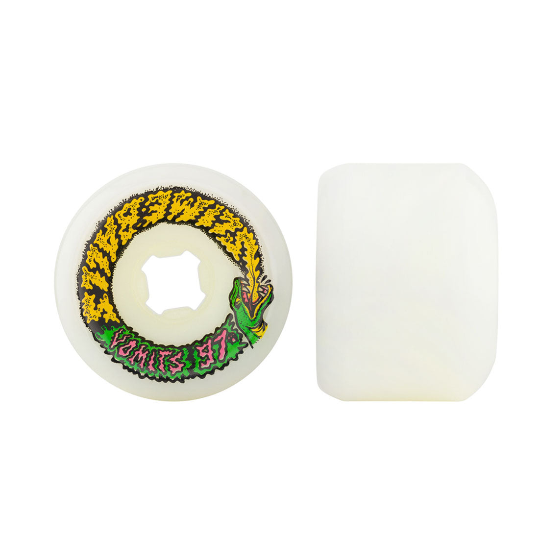 Slime Balls Snake Vomits 60mm 97a - White Skateboard Wheels