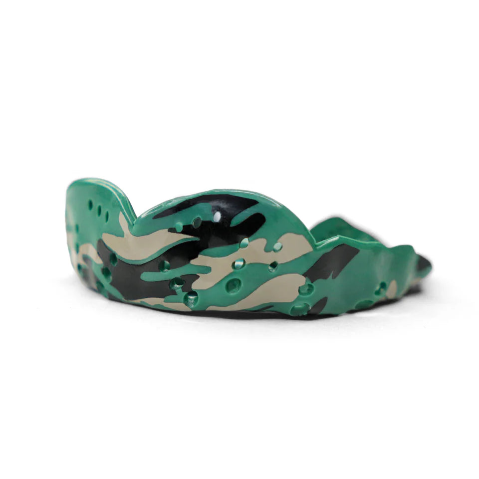 SISU Next Gen AERO Mouthguard - Medium Tactical Green Camo Protective Mouthguards