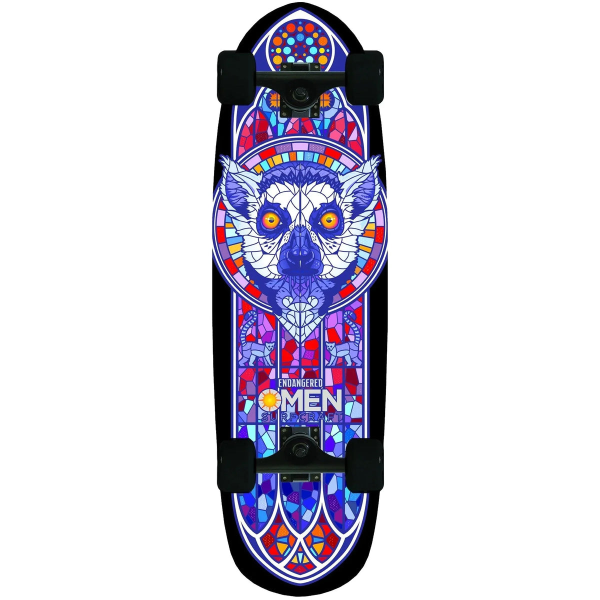 Omen Complete Endangered Lemur 33" x 8.9" Skateboards