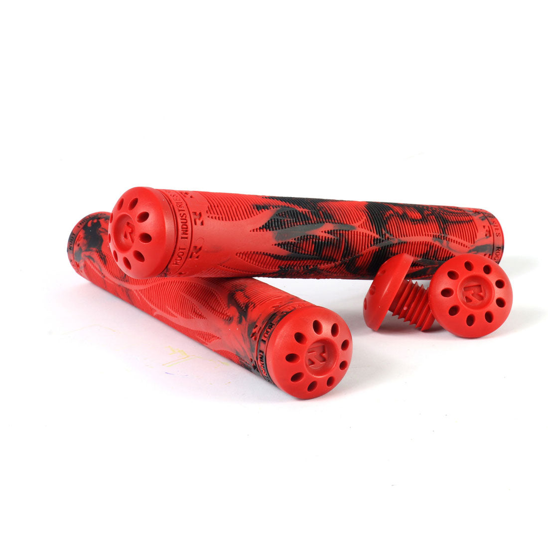 Root Industries R2 Air Grips - Red/Black Scooter Grips