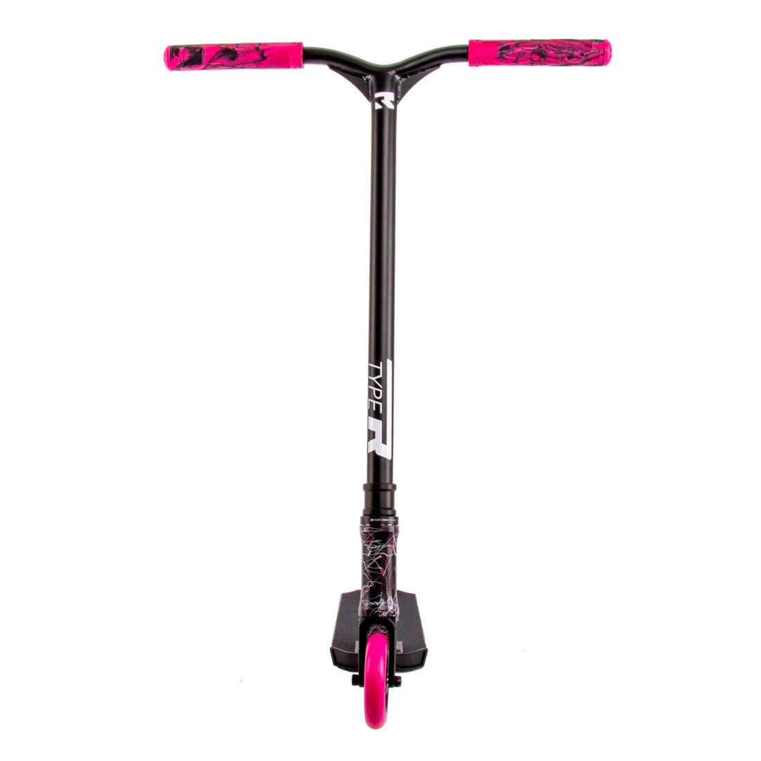 Root Industries Type R - Pink Splatter Scooter Completes Trick