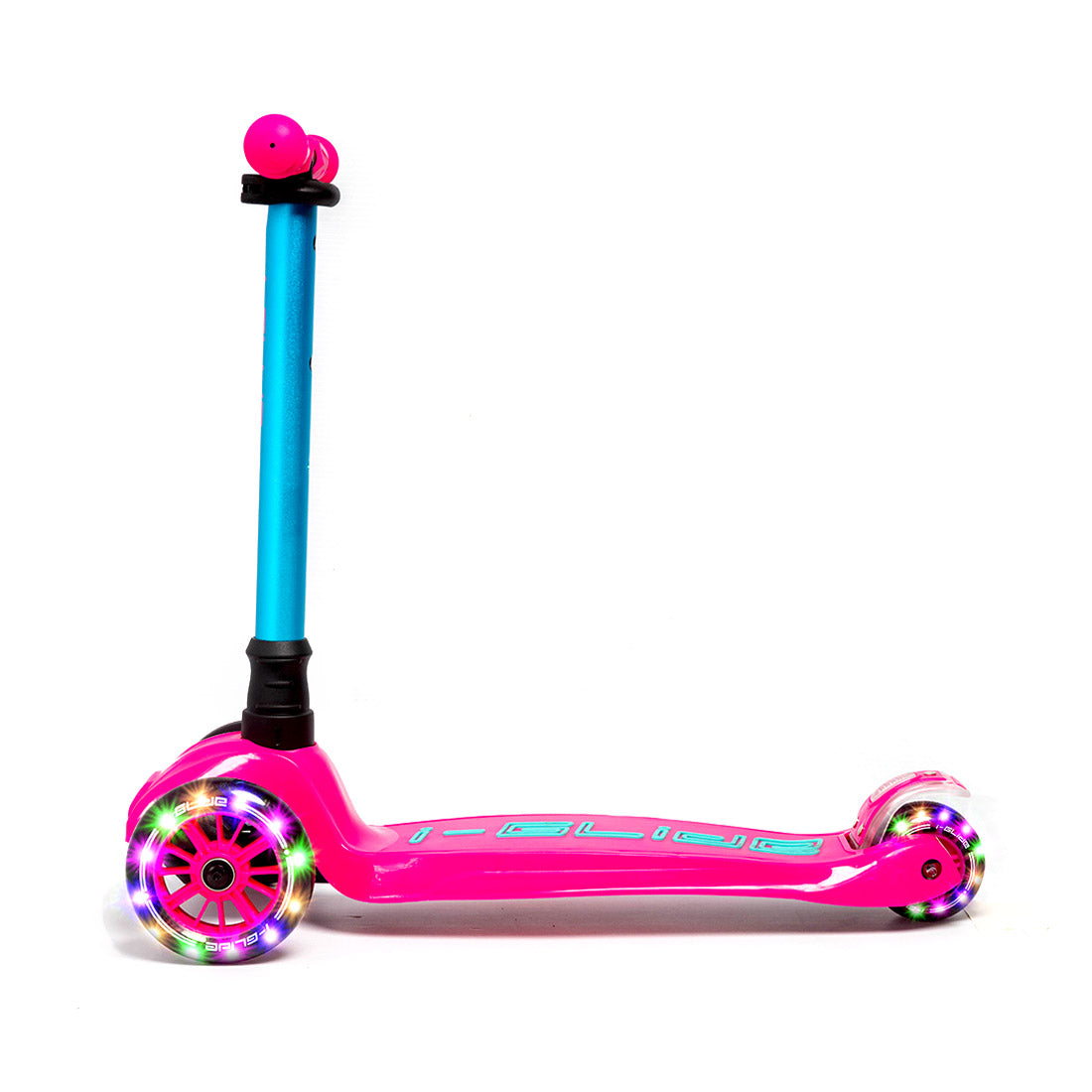 I-Glide Kids 3-Wheel Scooter - Pink/Aqua Scooter Completes Rec