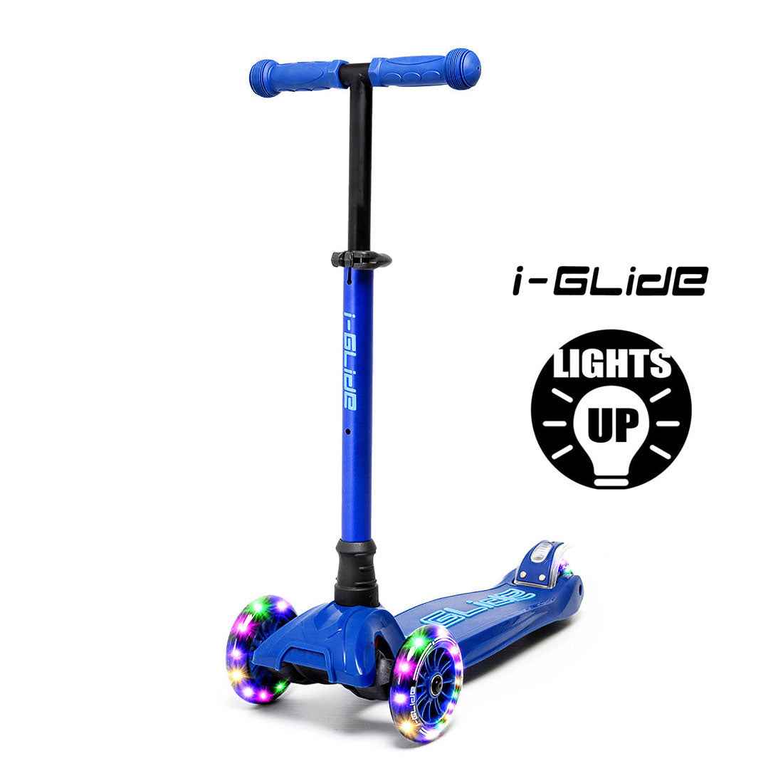 I-Glide Kids 3-Wheel Scooter - Blue Scooter Completes Rec
