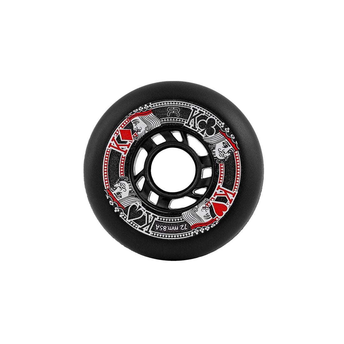 FR Street Kings 72mm 85a 4pk Black Inline Rec Wheels