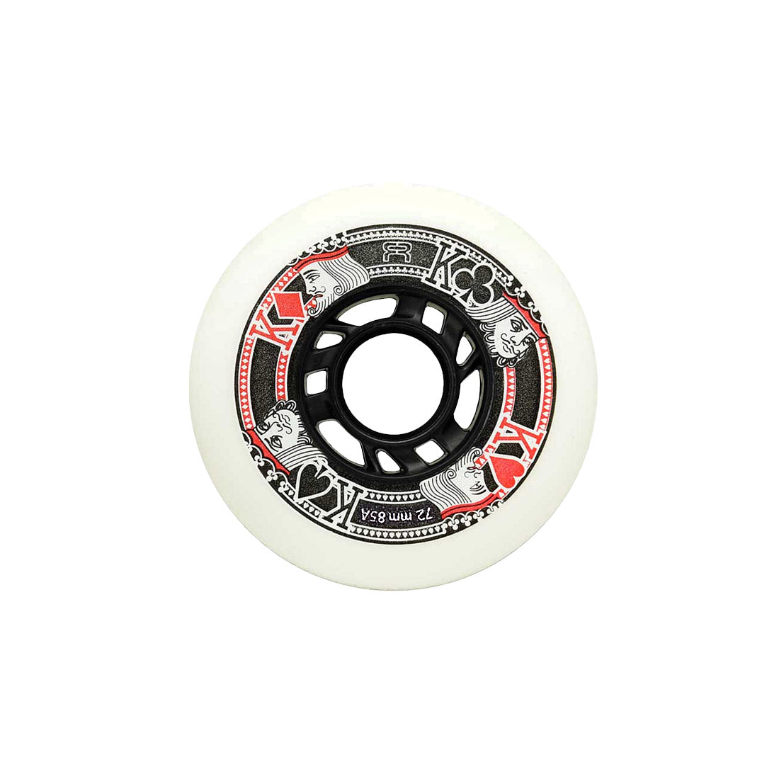 FR Street Kings 72mm 85a 4pk White Inline Rec Wheels