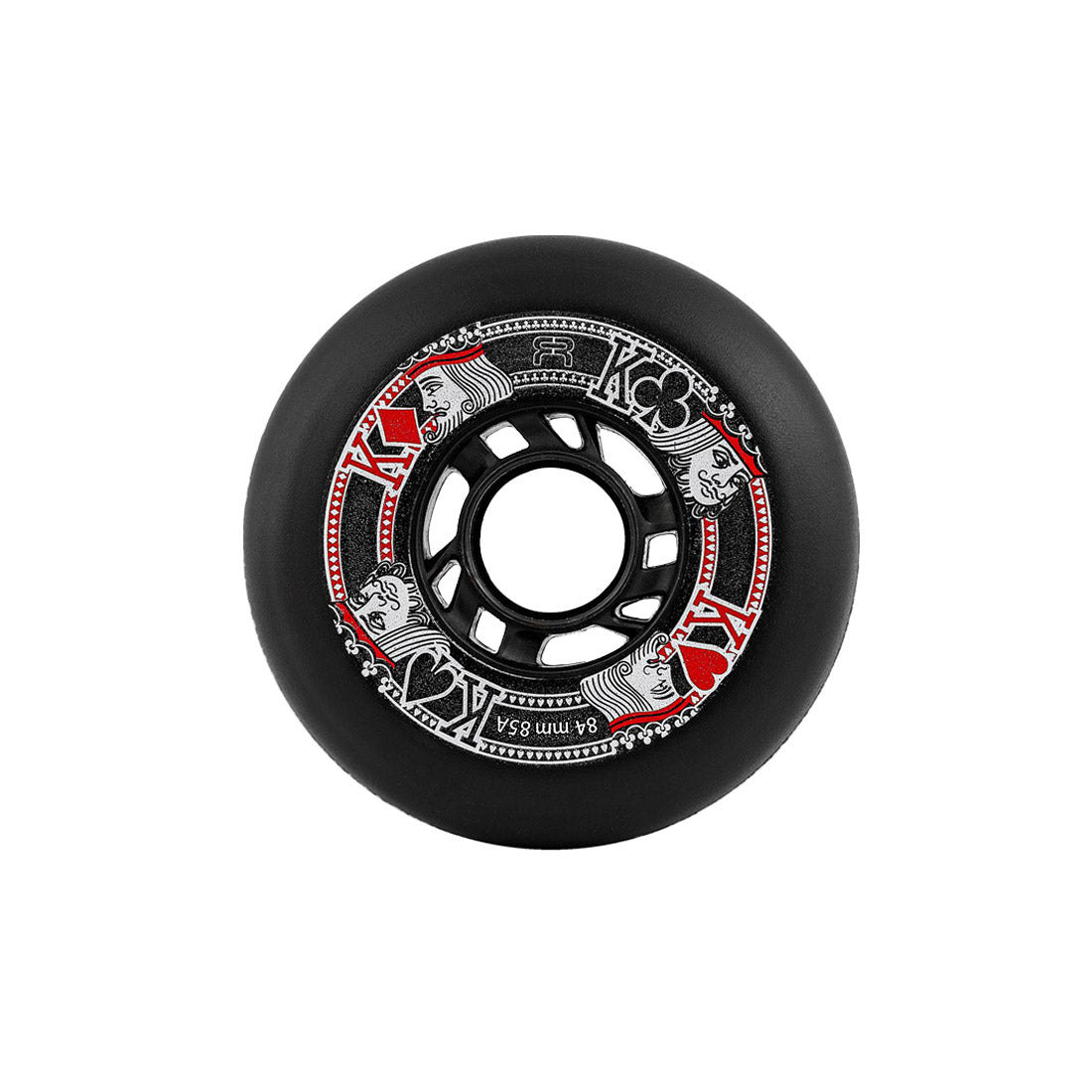 FR Street Kings 84mm 85a 4pk Black Inline Rec Wheels