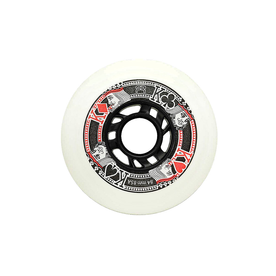 FR Street Kings 84mm 85a 4pk White Inline Rec Wheels