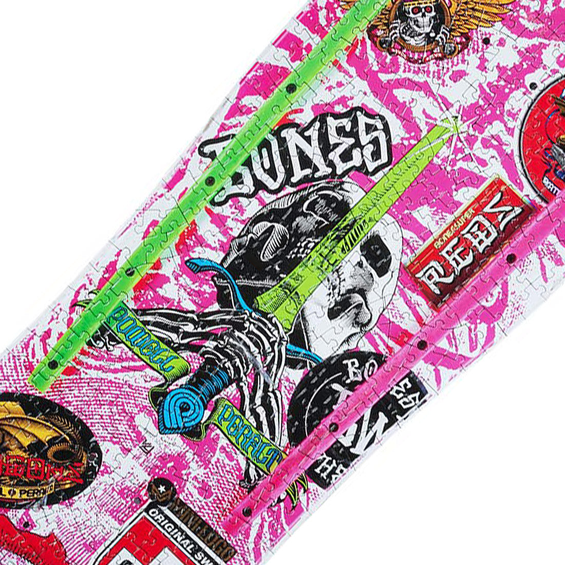 Powell Peralta 500pc Puzzle - Geegah Skull & Sword Pink Skateboard Accessories