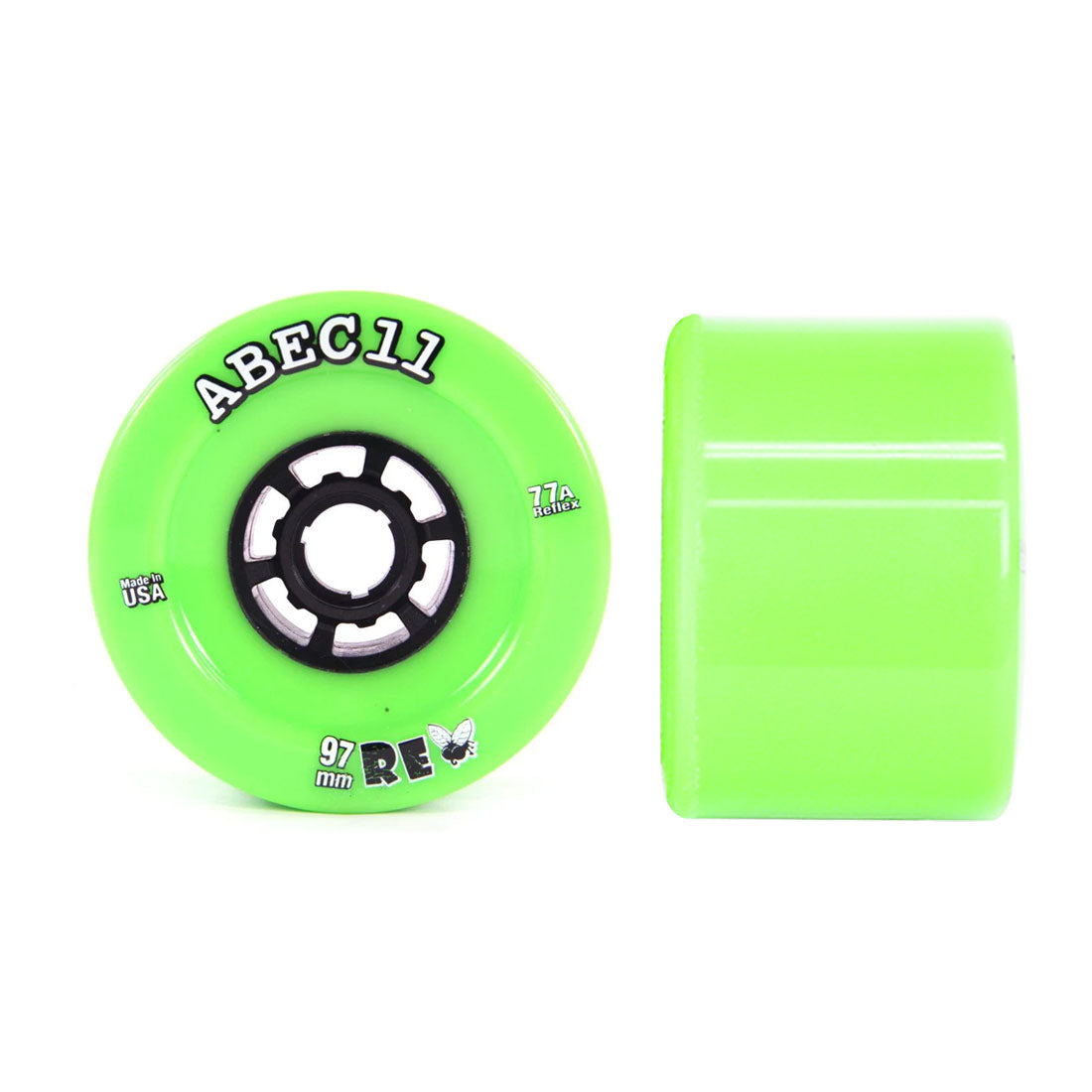 ABEC 11 Refly 97mm 77a 4pk - Green Skateboard Wheels