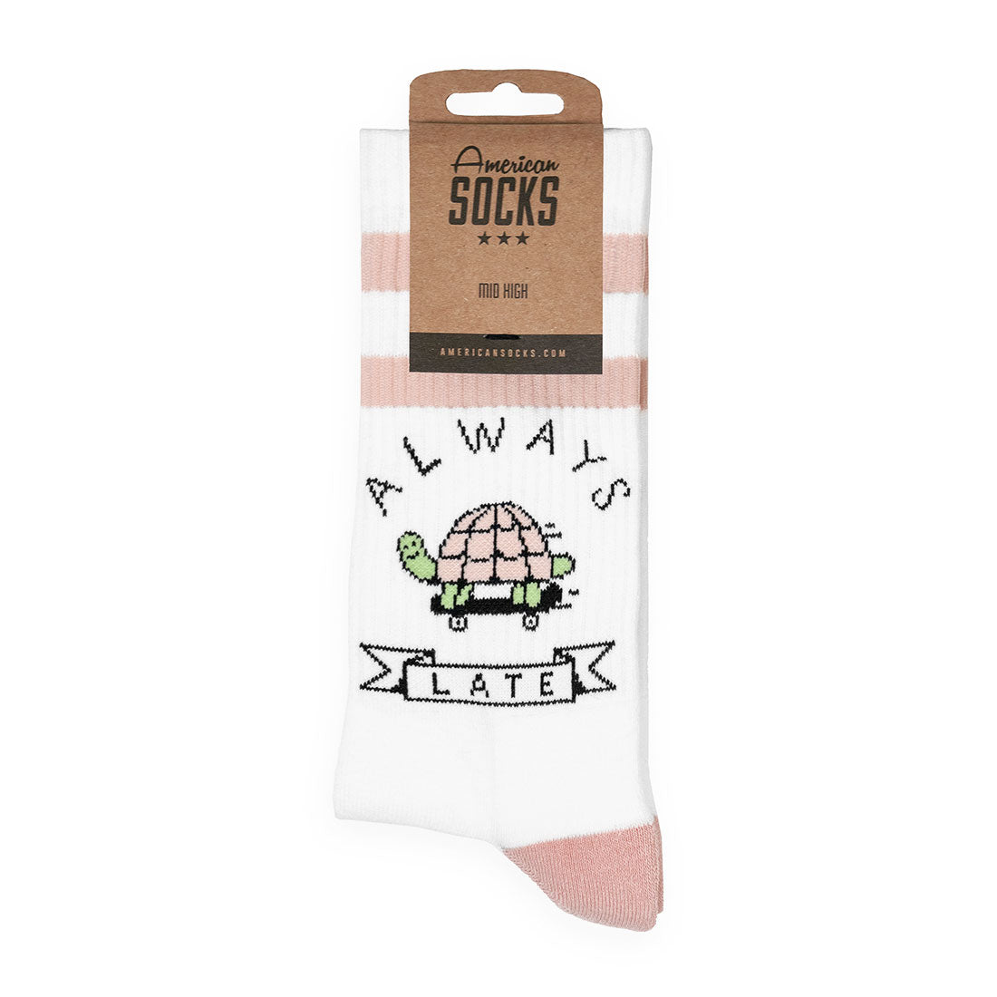 American Socks Design - Always Late Apparel Socks