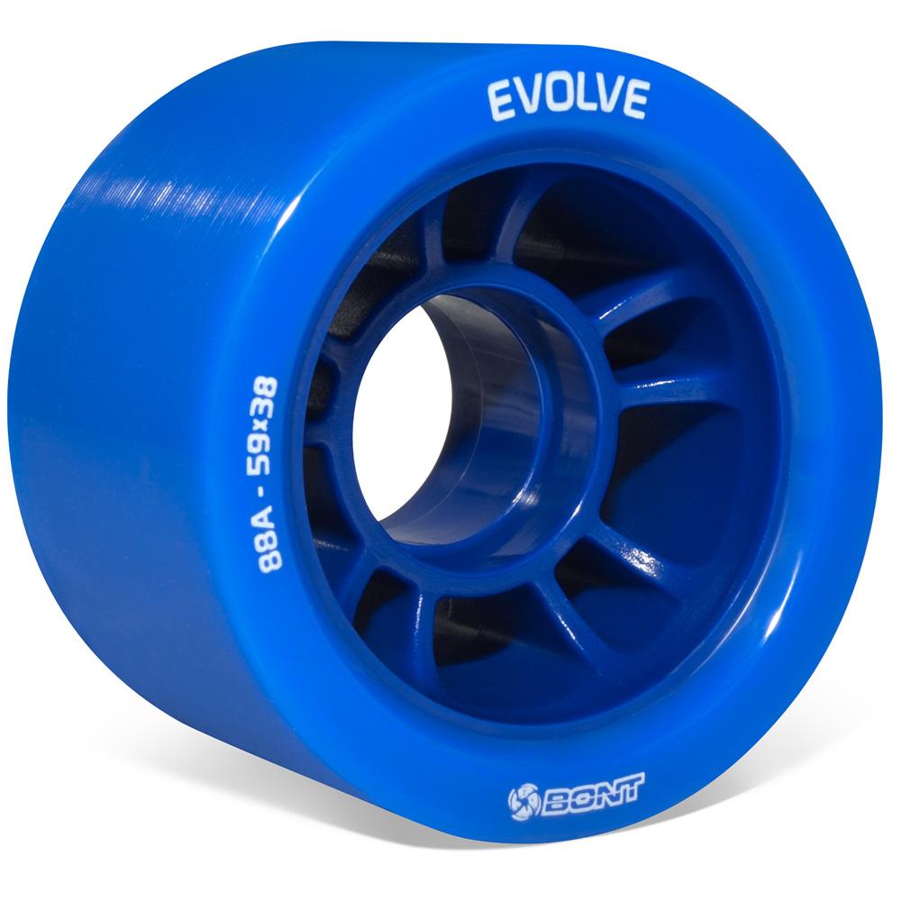 Bont Evolve Derby Wheels 59mm 4pk 88a Roller Skate Wheels