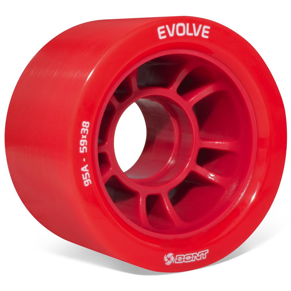 Bont Evolve Derby Wheels 59mm 4pk 95a Roller Skate Wheels