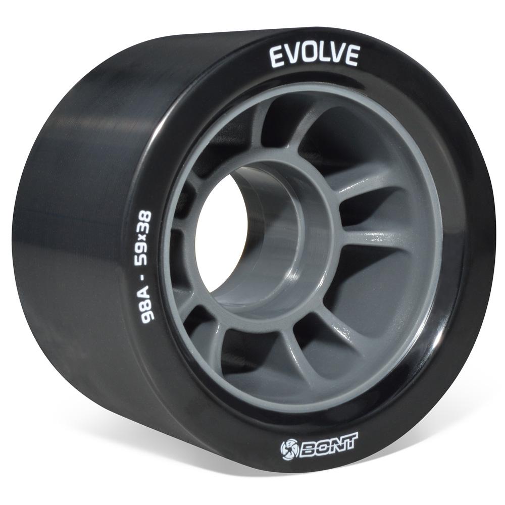 Bont Evolve Derby Wheels 59mm 4pk 98a Roller Skate Wheels
